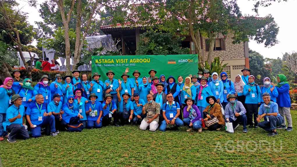 Alumni Angkatan 13 (Astaga) IPB Mengunjungi Agroqu di Sukabumi